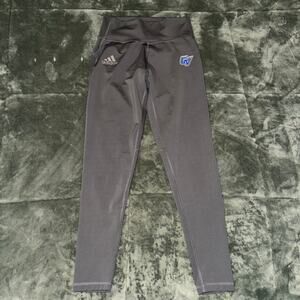 Adidas Grand Valley State University Women's Gray Leggings Size Medium Workout